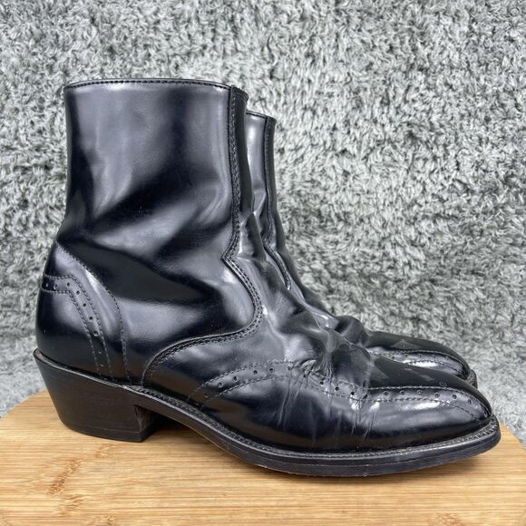 Vintage Laredo Ankle Boots Men's 10 D Cowboy Western - Picture 1 of 10